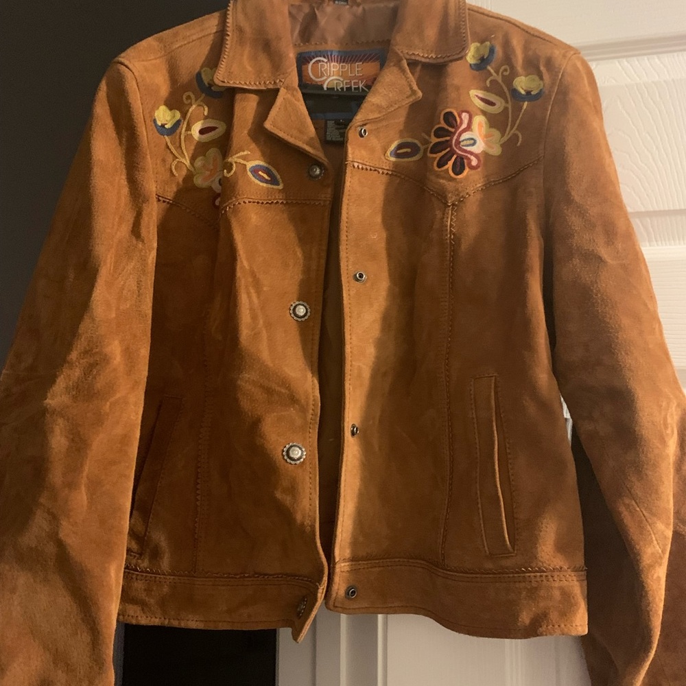Cripple creek 100% genuine leather jacket